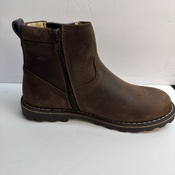 Jacadi Chelsea Leather Boot Girls Brown Leather Zipper Size US 1 / EU 33 NWB - Picture 11 of 14